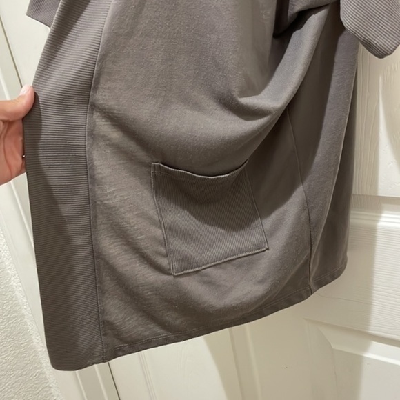 Coin 1804 Taupe Open Front Cardigan - Picture 4 of 7